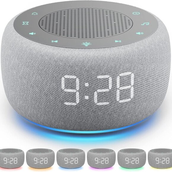 Other - Sound Machine & Alarm Clock 2-in-1, 18 Soothing Sound, 7 Night Light, Sleep Time